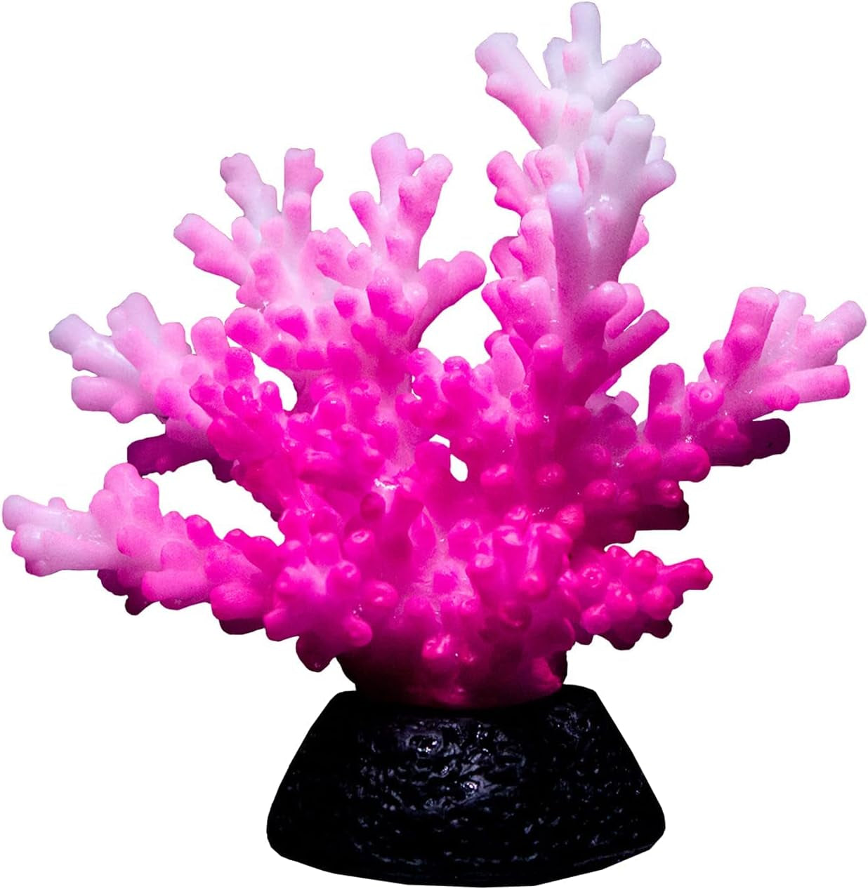 1Pc of Fluorescent Staghorn Coral Decor Fish Tank Decor Accessories Aquarium Plants Coral Reef Decor Fish Tank Decorations White Coral Fake Coral Decorations for Home (Green)