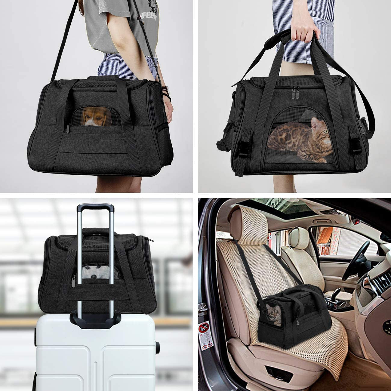 Pet Carrier Airline Approved Pet Carrier Dog Carriers for Small Dogs, Cat Carriers for Medium Cat Small Cat, Small Pet Carrier Small Dog Carrier Airline Approved Cat Pet Travel Carrier