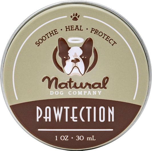 Pawtection, 1 Oz Tin, Veterinarian-Approved, All-Natural Dog Paw Balm and Moisturizer, Nourishing Dog Paw Protector for Rough Terrain and Harsh Temperatures